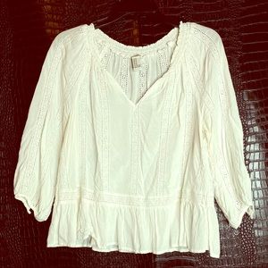 Bohemian White Blouse